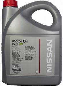 NISSAN MOTOR OIL 5w30 -DPF 5л. NEW, № KE900-90043, масло для диз. двиг. с DPF